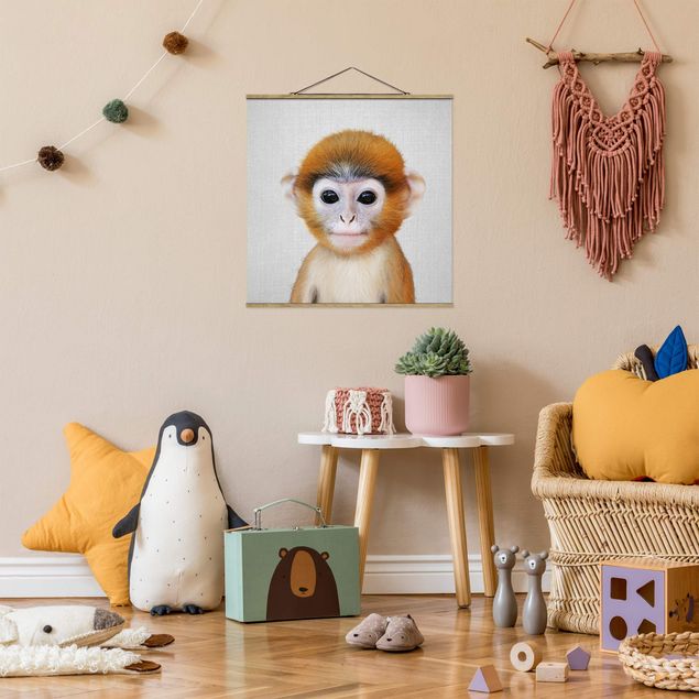 decoração para quartos infantis Baby Monkey Anton