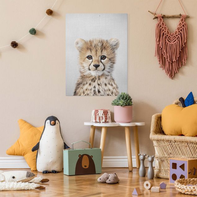 Telas decorativas gatos Baby Cheetah Gino