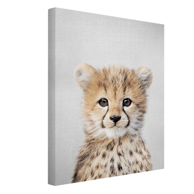 Telas decorativas animais Baby Cheetah Gino