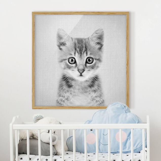 Decoração para quarto infantil Baby Cat Killi Black And White