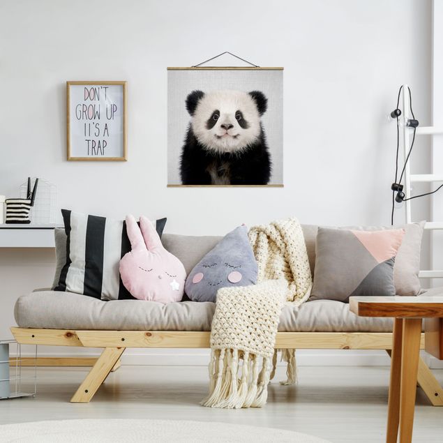 quadros decorativos para sala modernos Baby Panda Prian