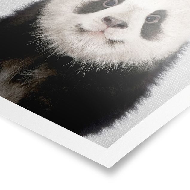 quadros modernos para quarto de casal Baby Panda Prian