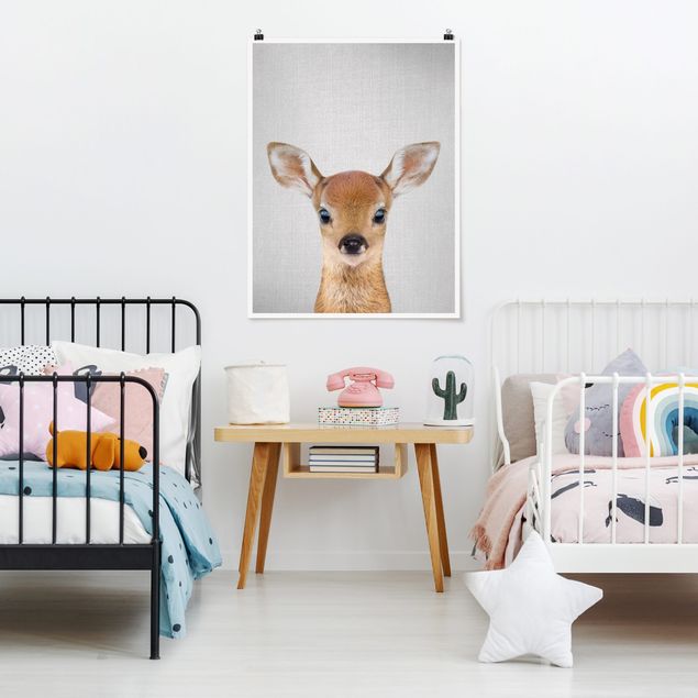 Posters animais Baby Roe Deer Romy