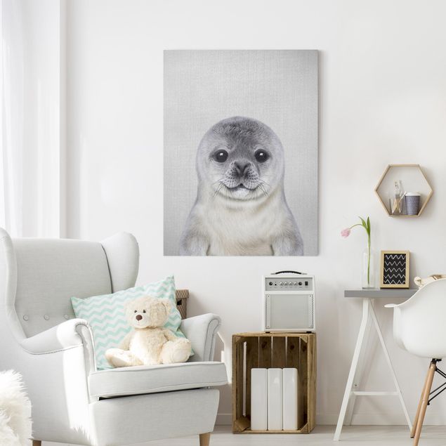 Telas decorativas leões Baby Seal Ronny