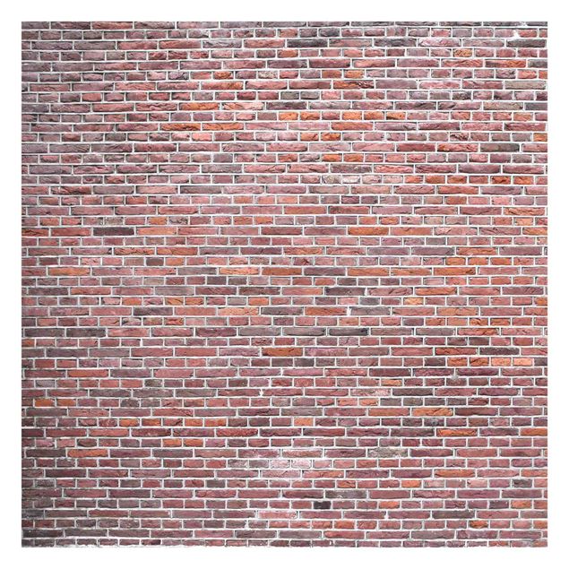 murais de parede Brick Wall Red