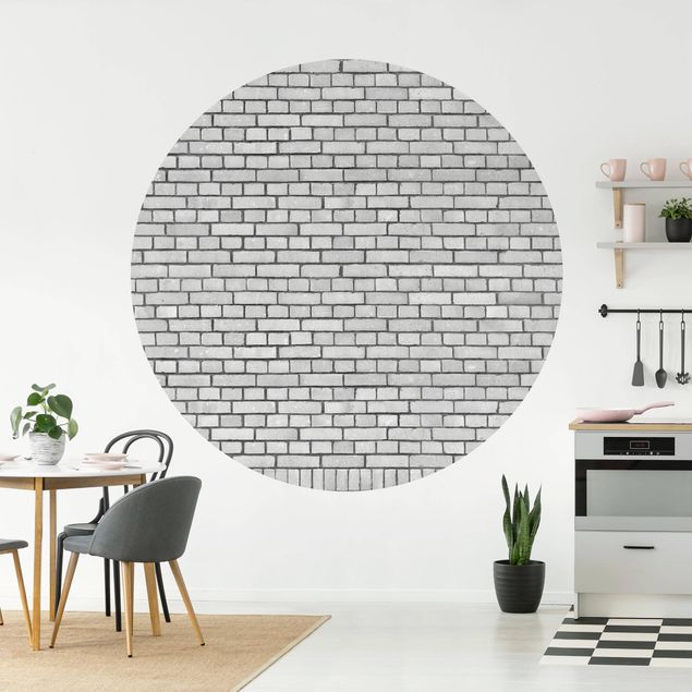decoraçoes cozinha Brick Wall White