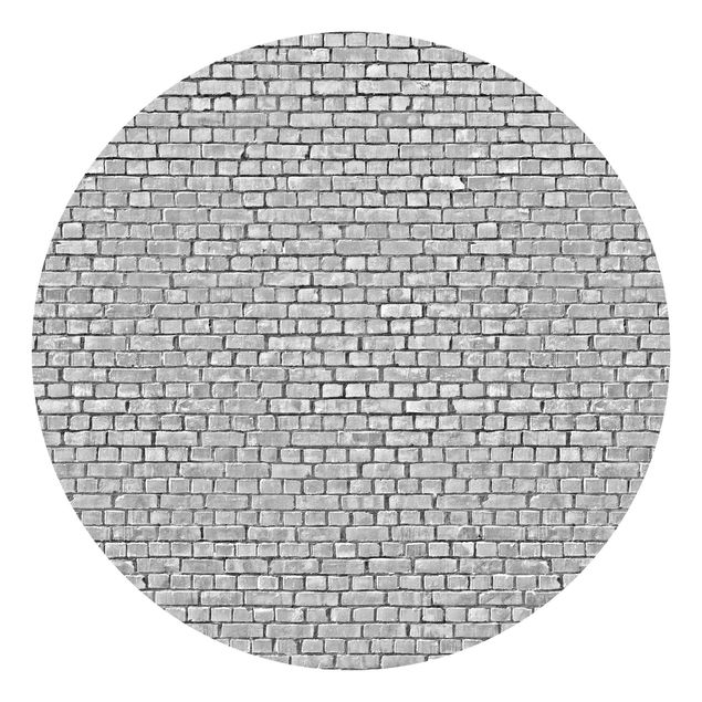 Papel de parede 3D Brick Tile Wallpaper Black And White