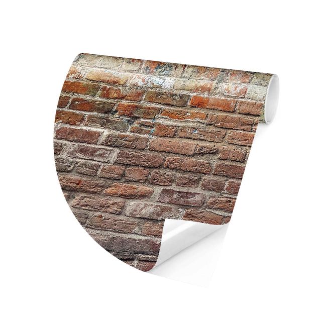 papel de parede moderno para sala Brick Wall With Shabby Colouring