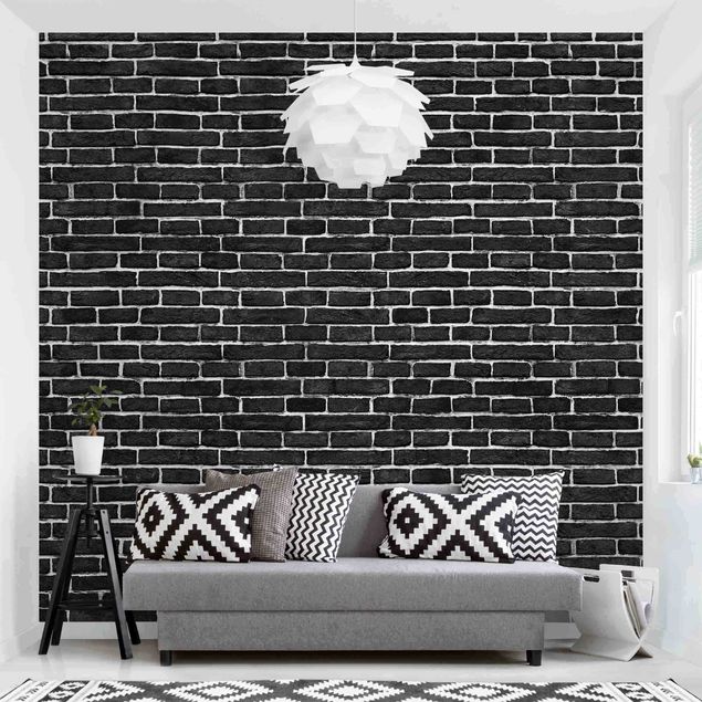 decoraçoes cozinha Brick Wall Black