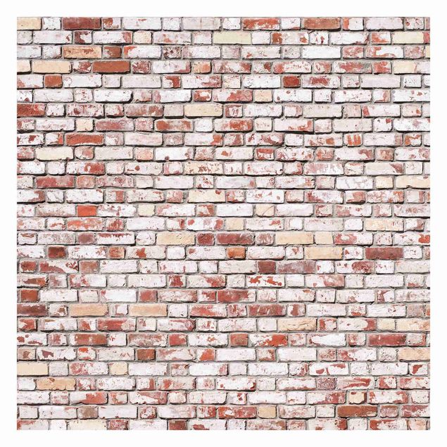 papel parede bege Brick Wall Shabby Rustic