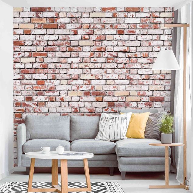 papel de paredes 3d Brick Wall Shabby Rustic