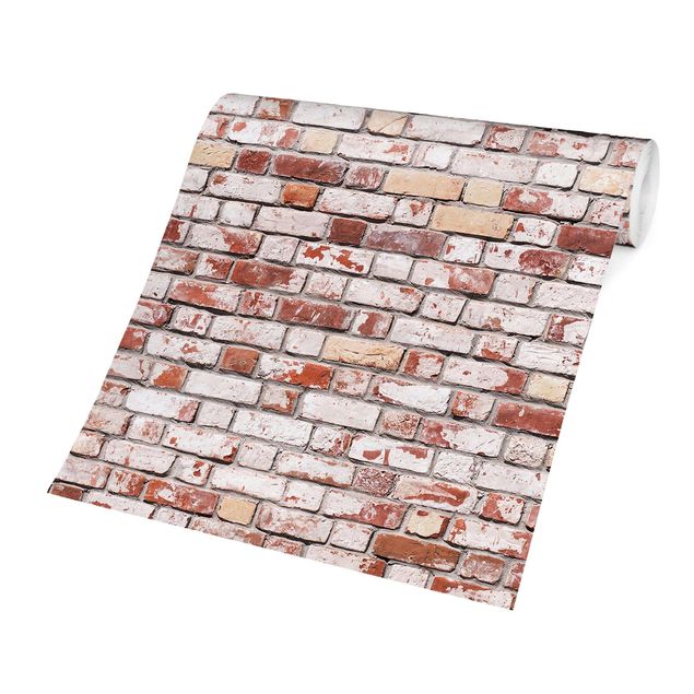 Papel de parede padrões Brick Wall Shabby Rustic