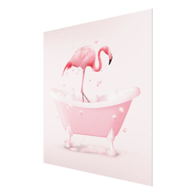 Quadros decorativos Bath Tub Flamingo
