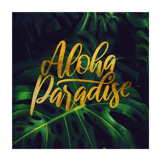 Tapete dourado Jungle - Aloha Paradise