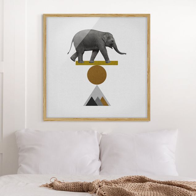 decoraçao para parede de cozinha Art Of Balance Elephant