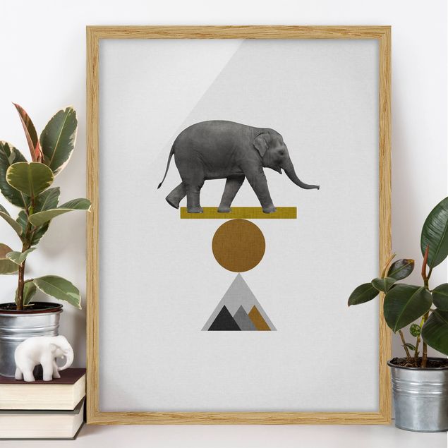 decoraçao para parede de cozinha Art Of Balance Elephant