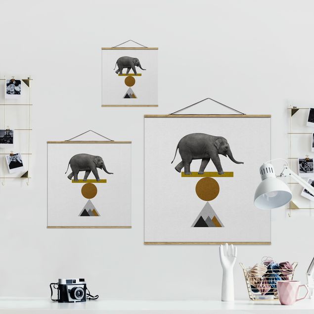 quadros para parede Art Of Balance Elephant