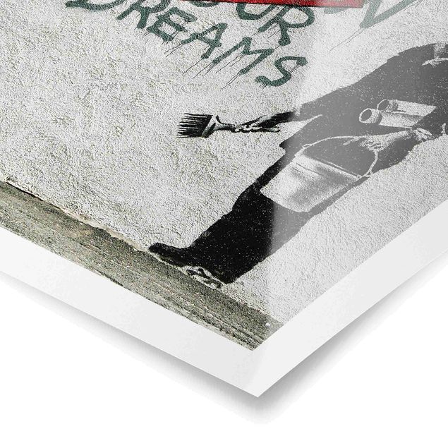 posters decorativos Follow Your Dreams - Brandalised ft. Graffiti by Banksy