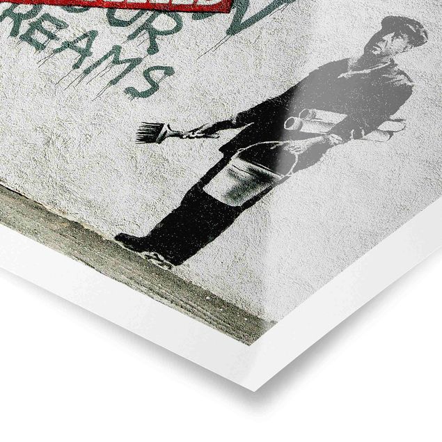 posters decorativos Follow Your Dreams - Brandalised ft. Graffiti by Banksy