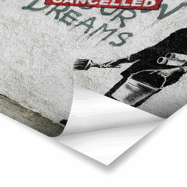 Posters Follow Your Dreams - Brandalised ft. Graffiti by Banksy