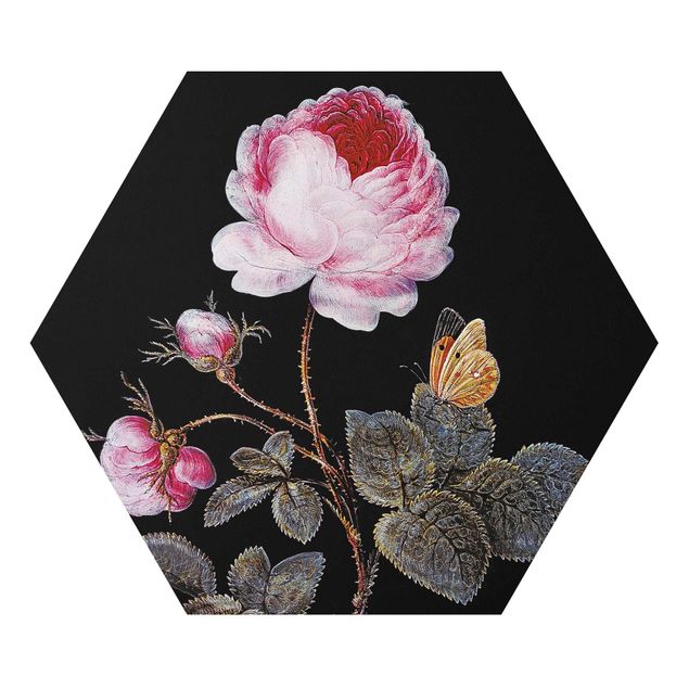 quadros de flores Barbara Regina Dietzsch - The Hundred-Petalled Rose