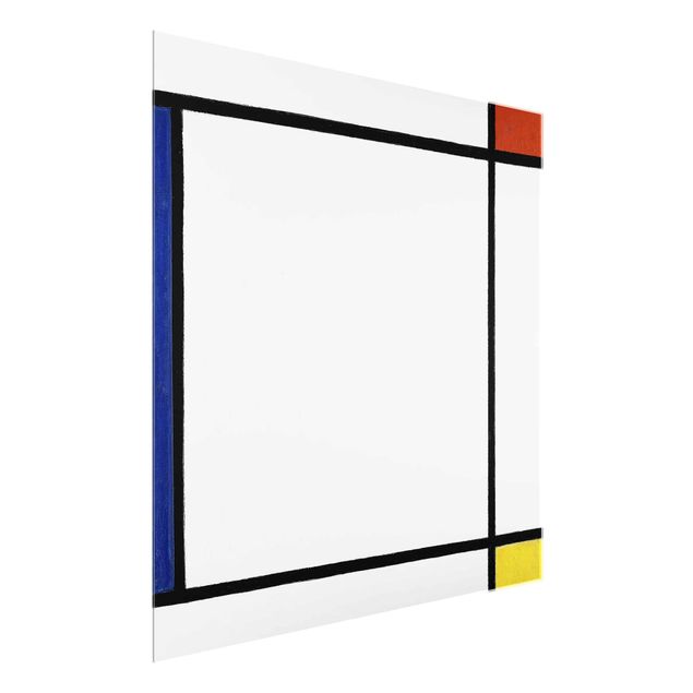 quadros modernos para quarto de casal Piet Mondrian - Composition III with Red, Yellow and Blue