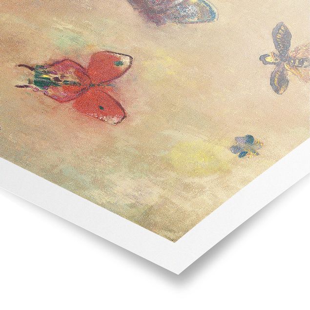 Posters animais Odilon Redon - Colourful Butterflies