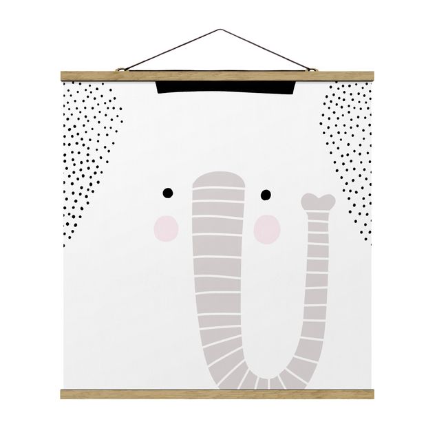 Quadros animais Zoo With Patterns - Elephant