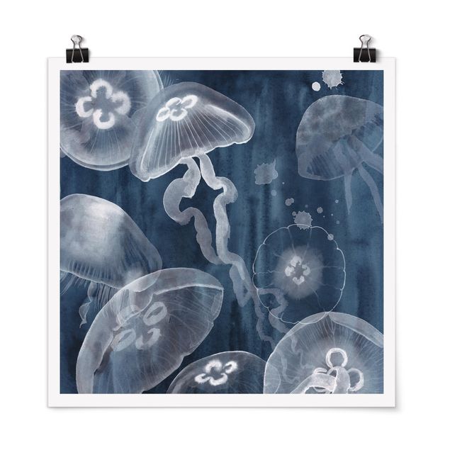 Quadros modernos Moon Jellyfish I