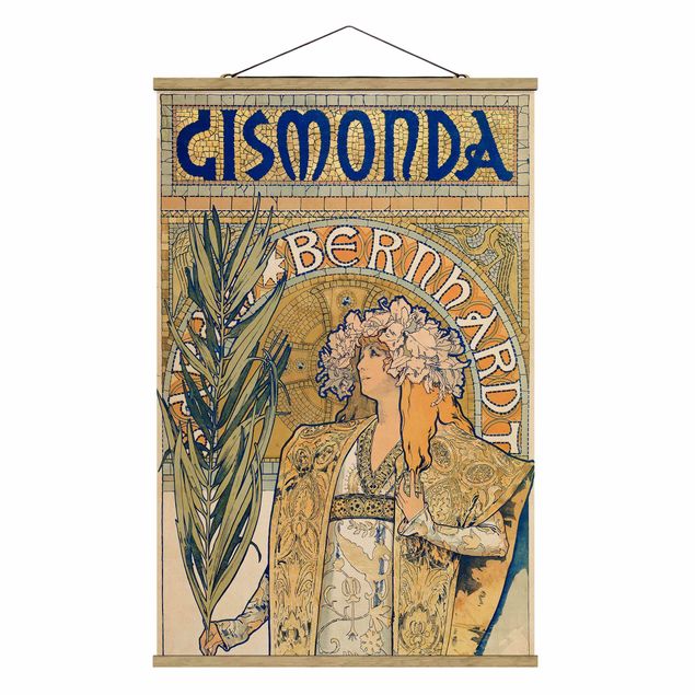 Quadros famosos Alfons Mucha - Poster For The Play Gismonda