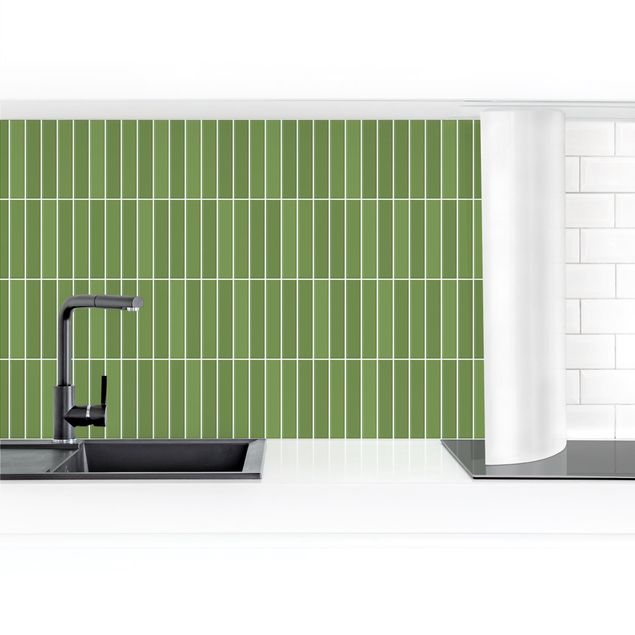 painel anti salpicos cozinha Subway Tiles - Green