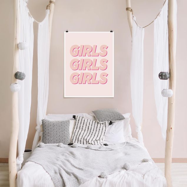 Posters frases Girls Girls Girls