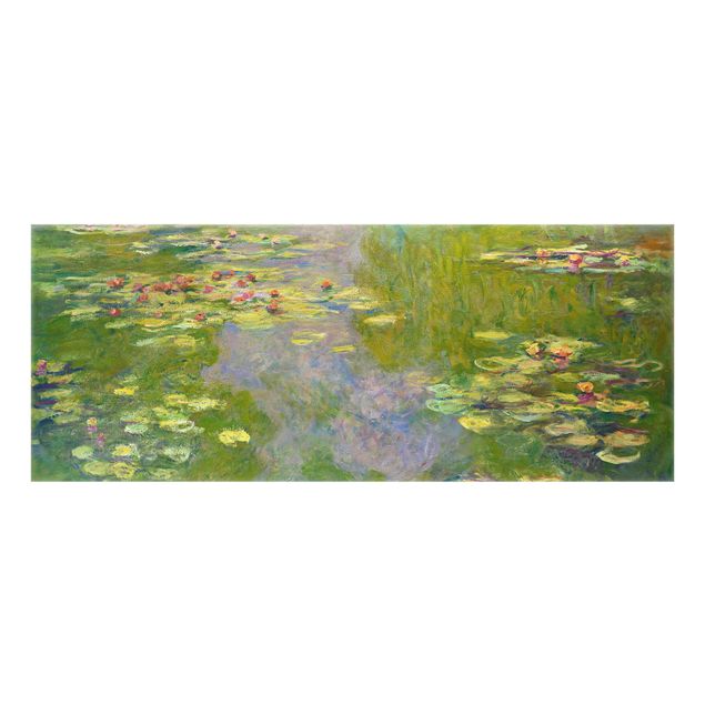 Painel anti-salpicos de cozinha flores Claude Monet - Green Water Lilies