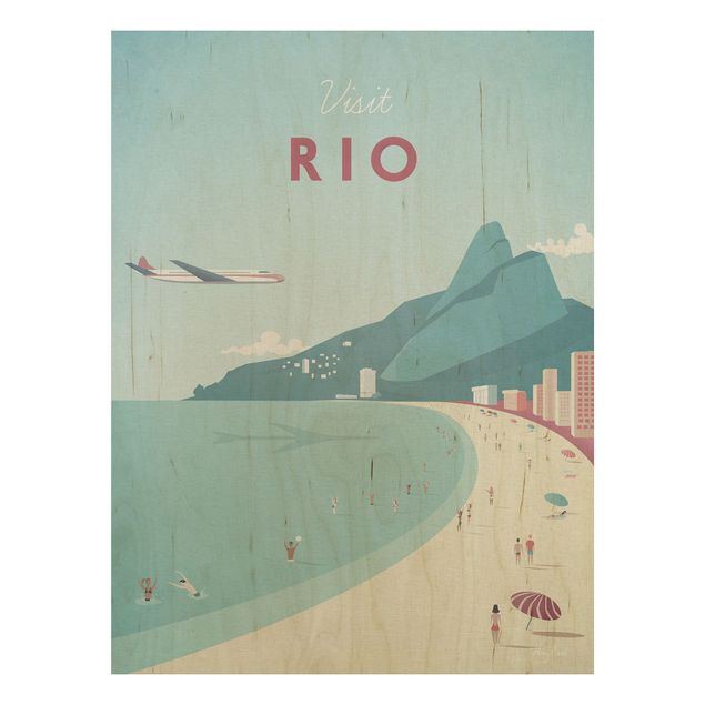 Quadros em madeira paisagens Travel Poster - Rio De Janeiro