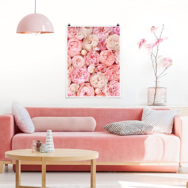 Posters flores Roses Rosé Coral Shabby