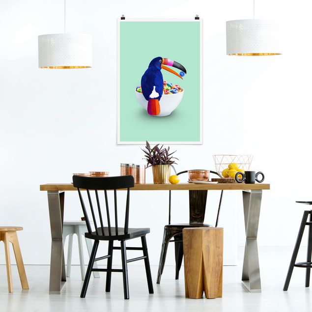 Posters animais Breakfast With Toucan