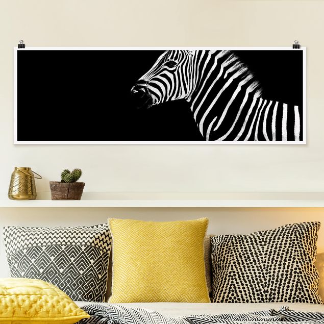 decoraçoes cozinha Zebra Safari Art