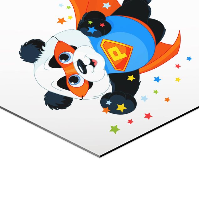 Quadros hexagonais Super Panda