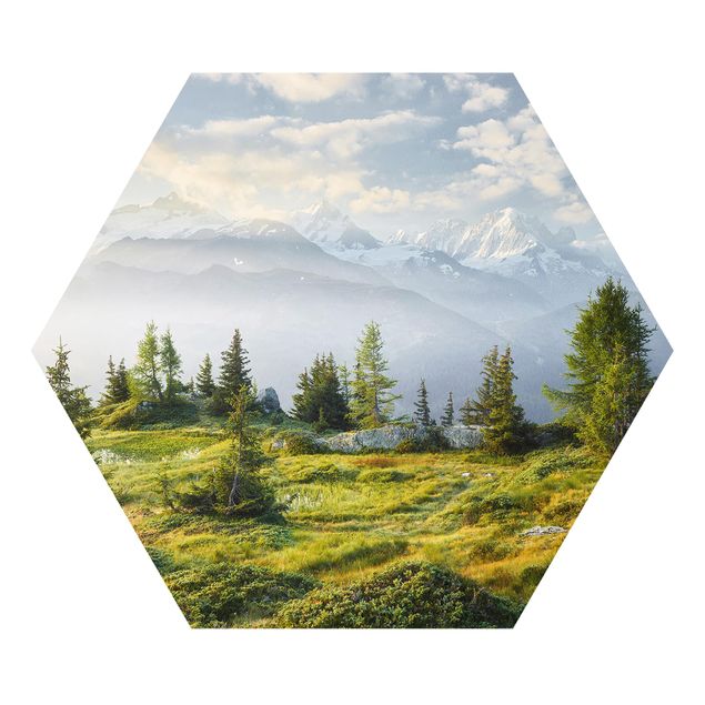 quadro com paisagens Émosson Wallis Switzerland