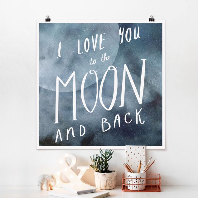 Posters frases Heavenly Love - Moon