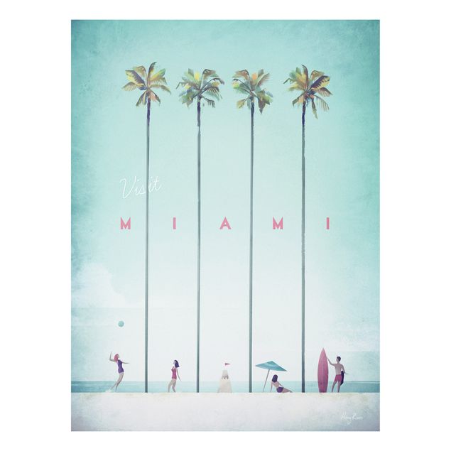 quadro com paisagens Travel Poster - Miami