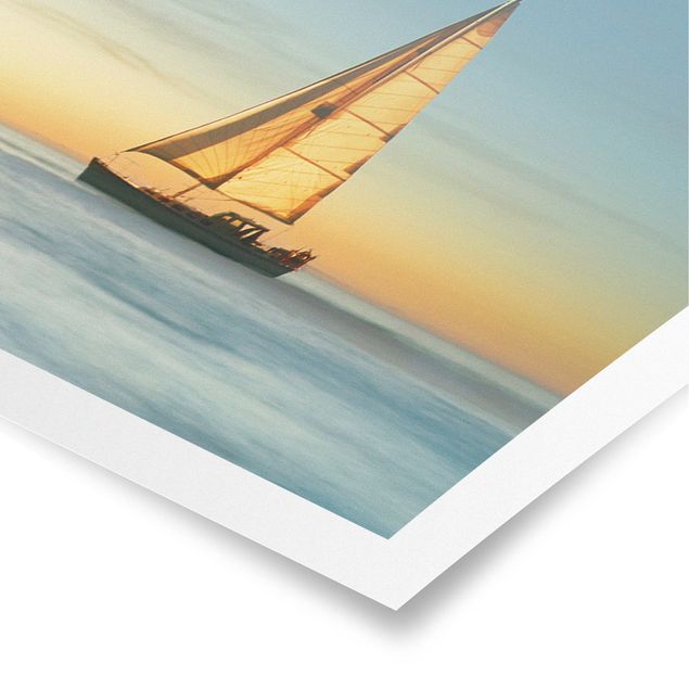 Posters praia Sailboats On the Ocean