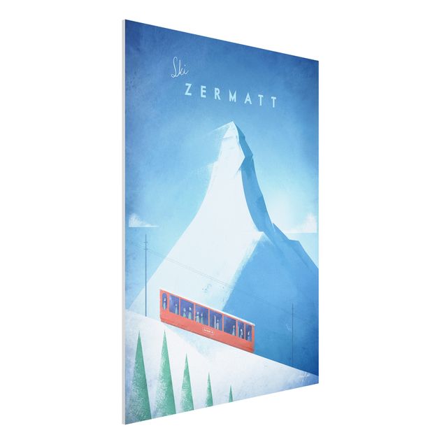 decoraçao para parede de cozinha Travel Poster - Zermatt