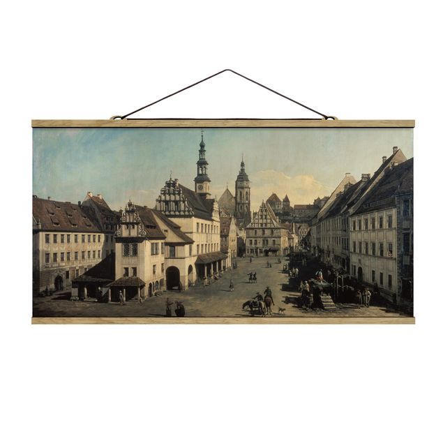 Quadros movimento artístico Pós-impressionismo Bernardo Bellotto - The Market Square In Pirna