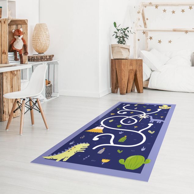 Tapetes dinossauros Playoom Mat Dinosaurs - Dino Mom Looking For Her Baby