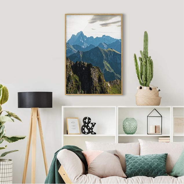 quadros de paisagens Mountains On The Lofoten