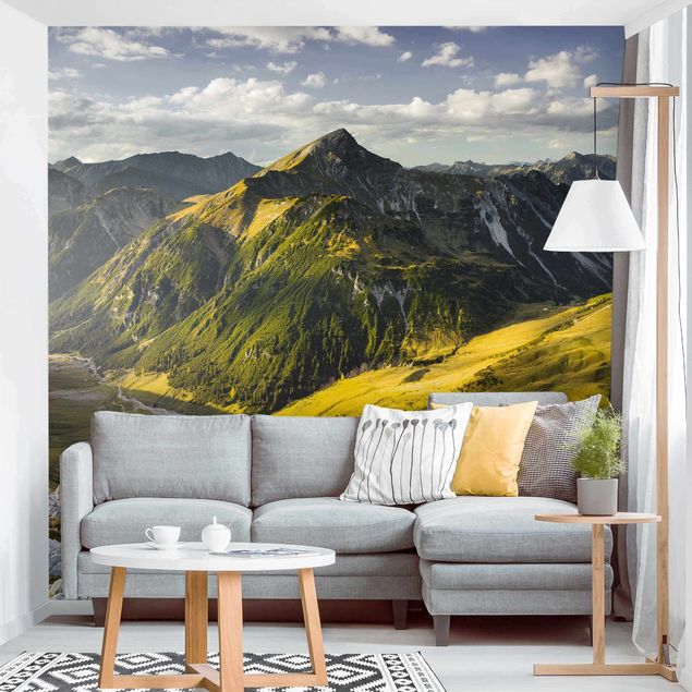decoraçao cozinha Mountains And Valley Of The Lechtal Alps In Tirol