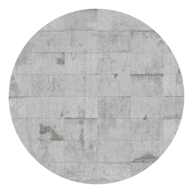 papel de paredes 3d Concrete Brick Look Grey