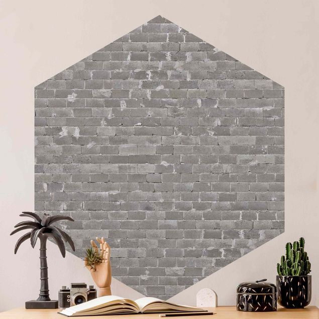 Papel de parede tijolo Concrete Brick