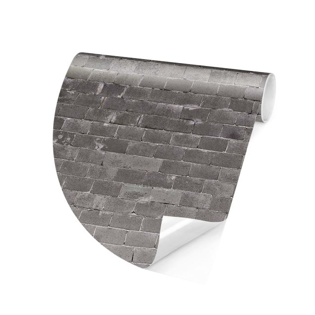 papel de parede imitando pedra Concrete Brick